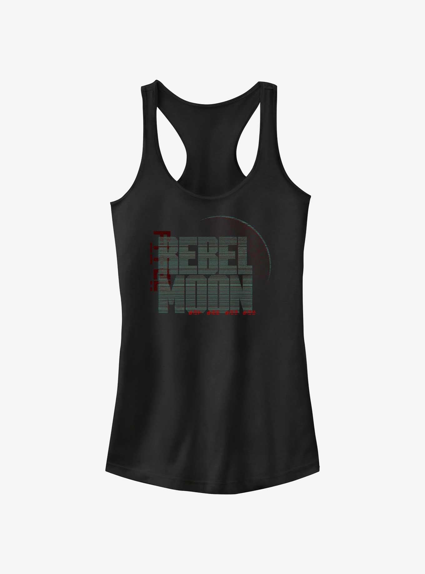 Rebel Moon Symbols Logo Girls Tank, BLACK, hi-res