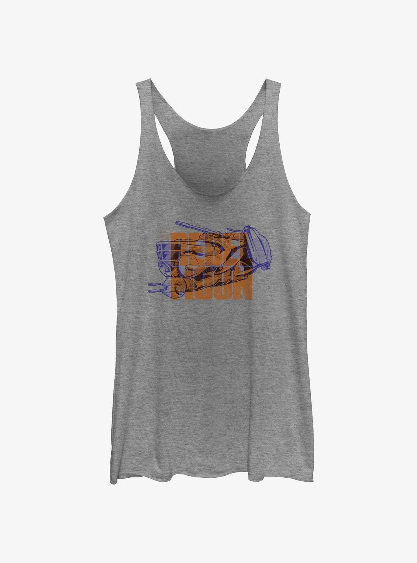 Rebel Moon Graphic Girls Tank, GRAY HTR, hi-res