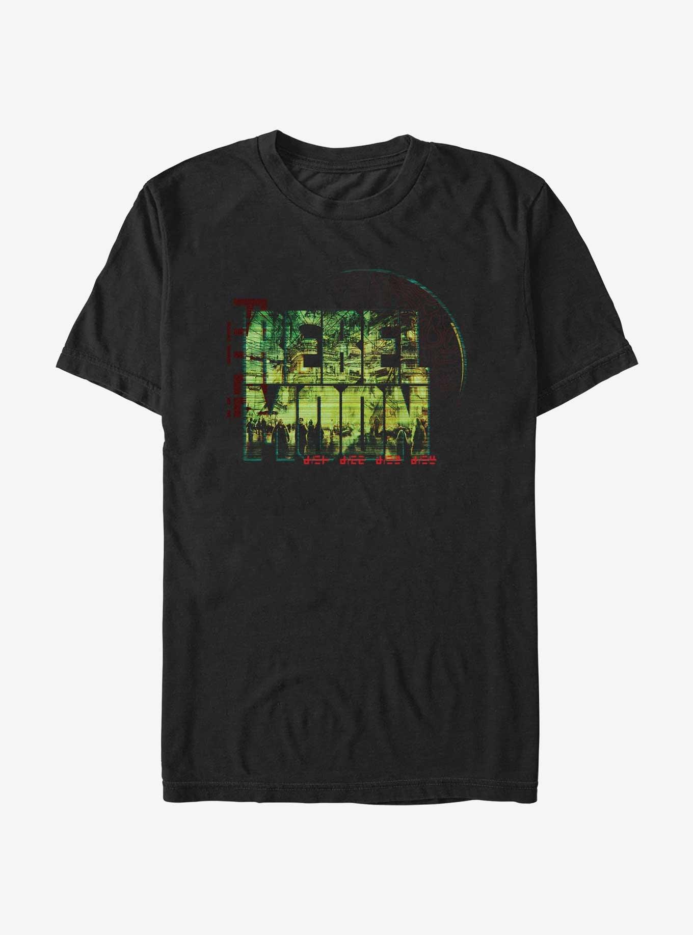 Rebel Moon Logo Crowd T-Shirt, BLACK, hi-res