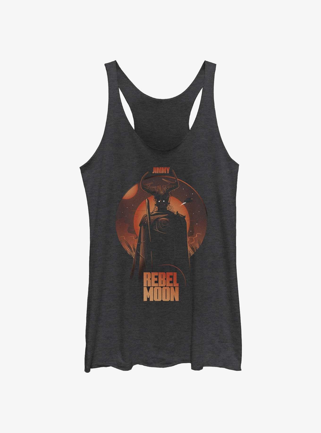 Rebel Moon Jimmy Shadows Girls Tank, BLK HTR, hi-res