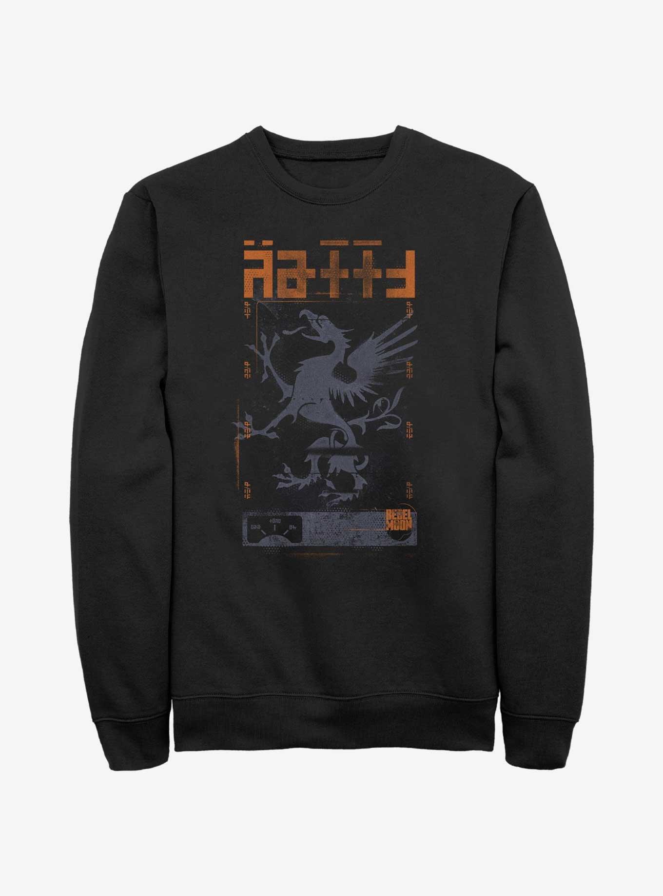 Rebel Moon Griffin Crest Sweatshirt, BLACK, hi-res
