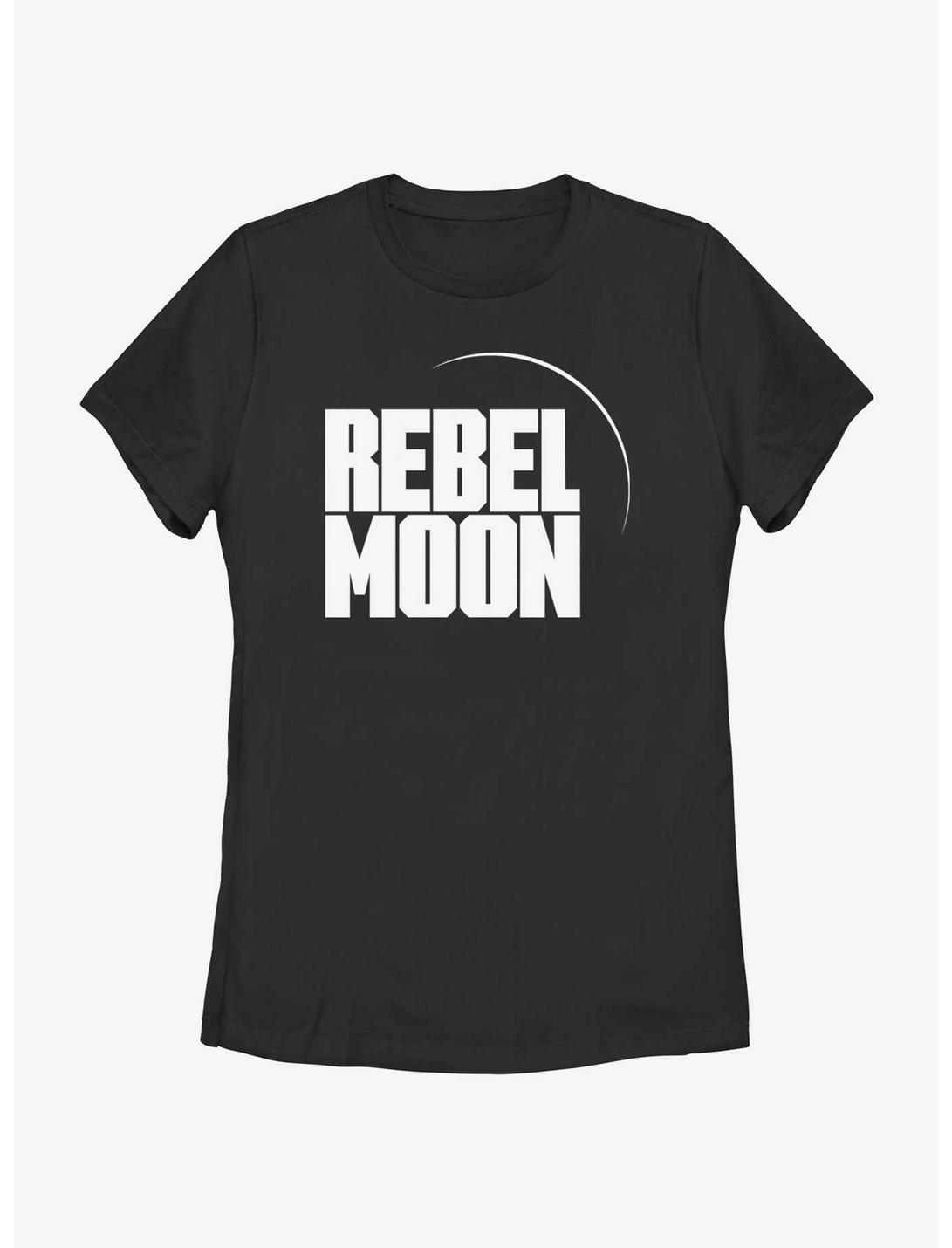 Rebel Moon Logo Womens T-Shirt, BLACK, hi-res