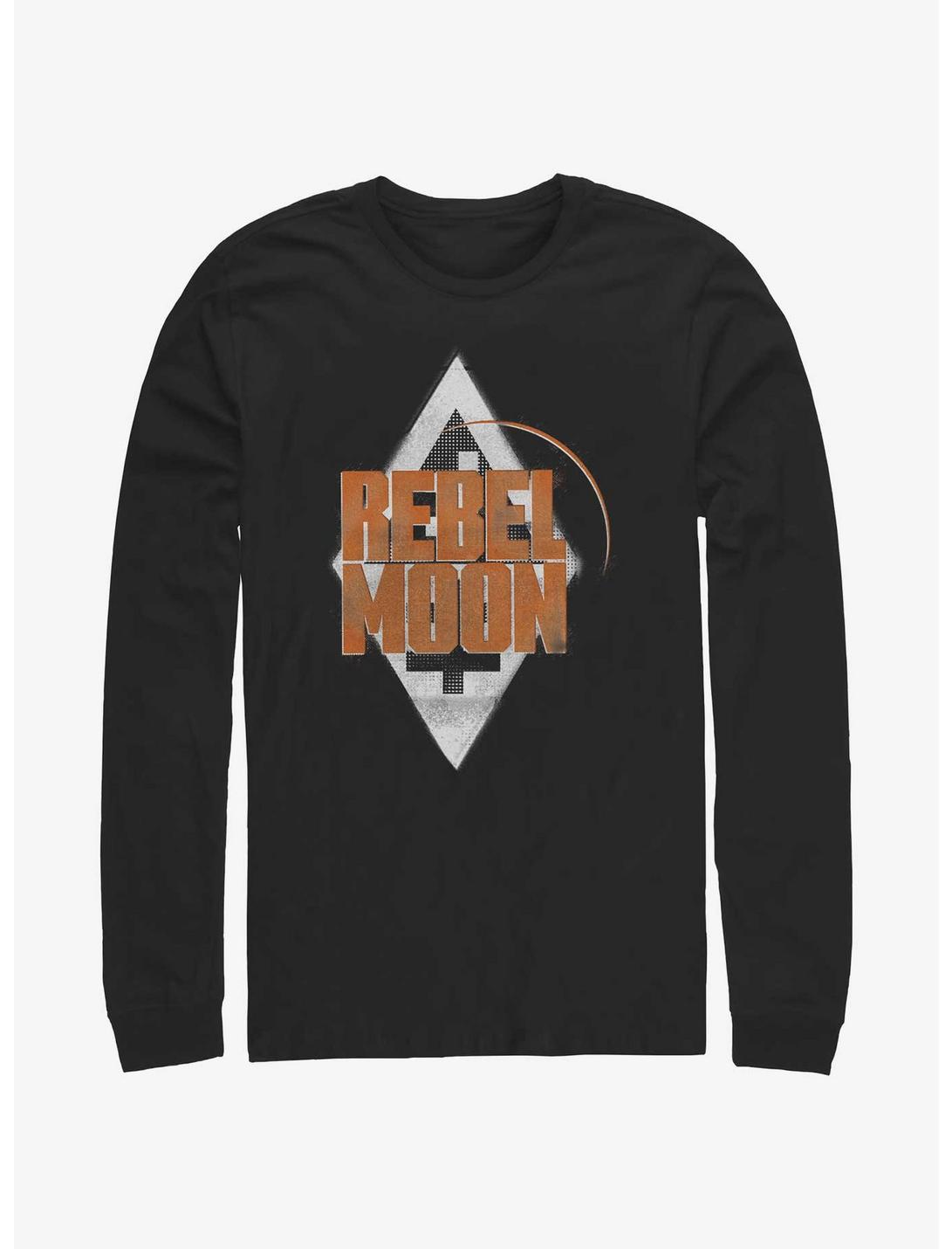 Rebel Moon Diamond Long-Sleeve T-Shirt, BLACK, hi-res