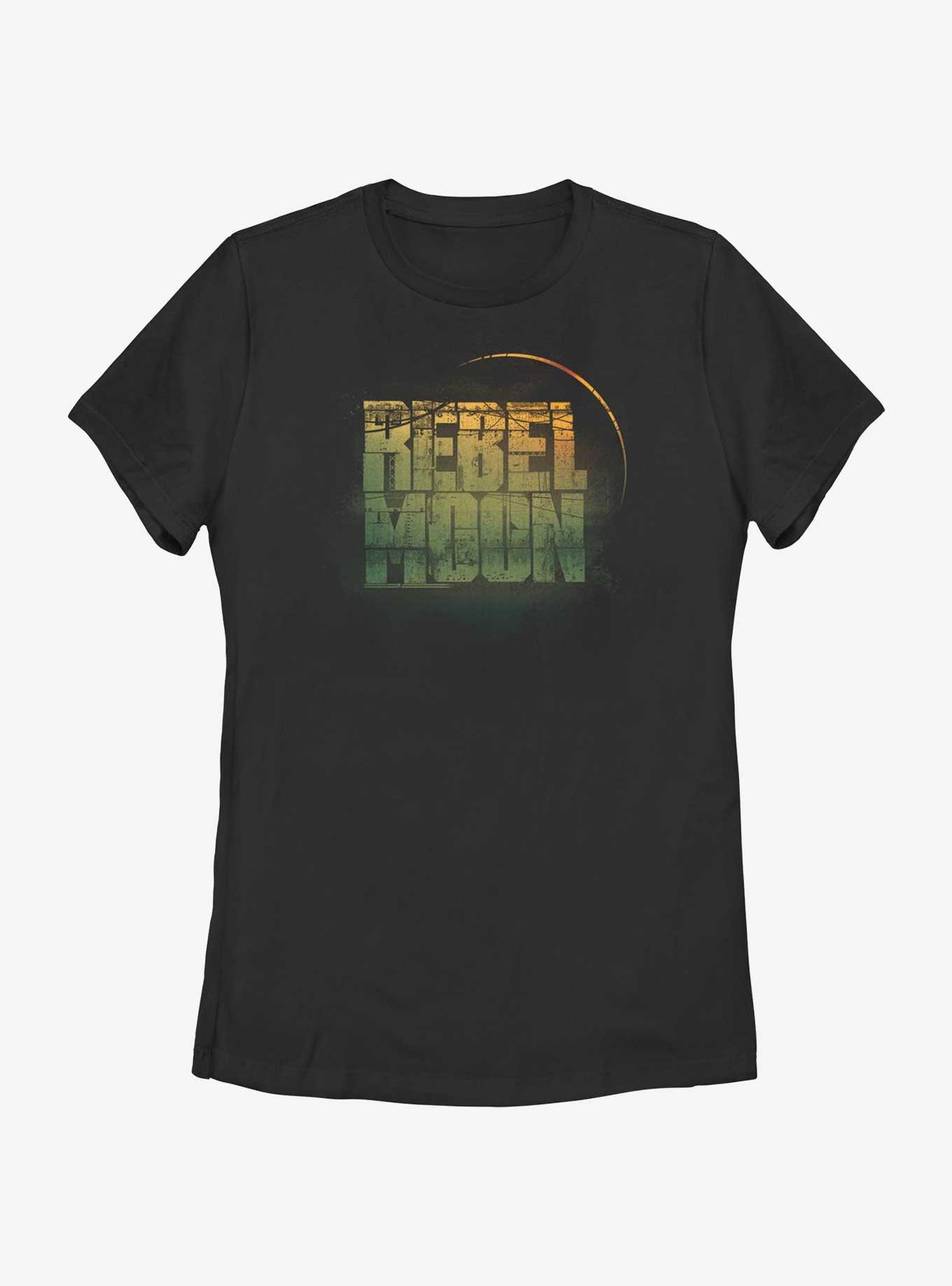 Rebel Moon Faded Logo Womens T-Shirt, , hi-res