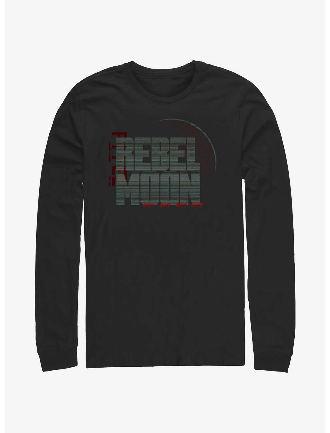 Rebel Moon Symbols Logo Long-Sleeve T-Shirt, BLACK, hi-res