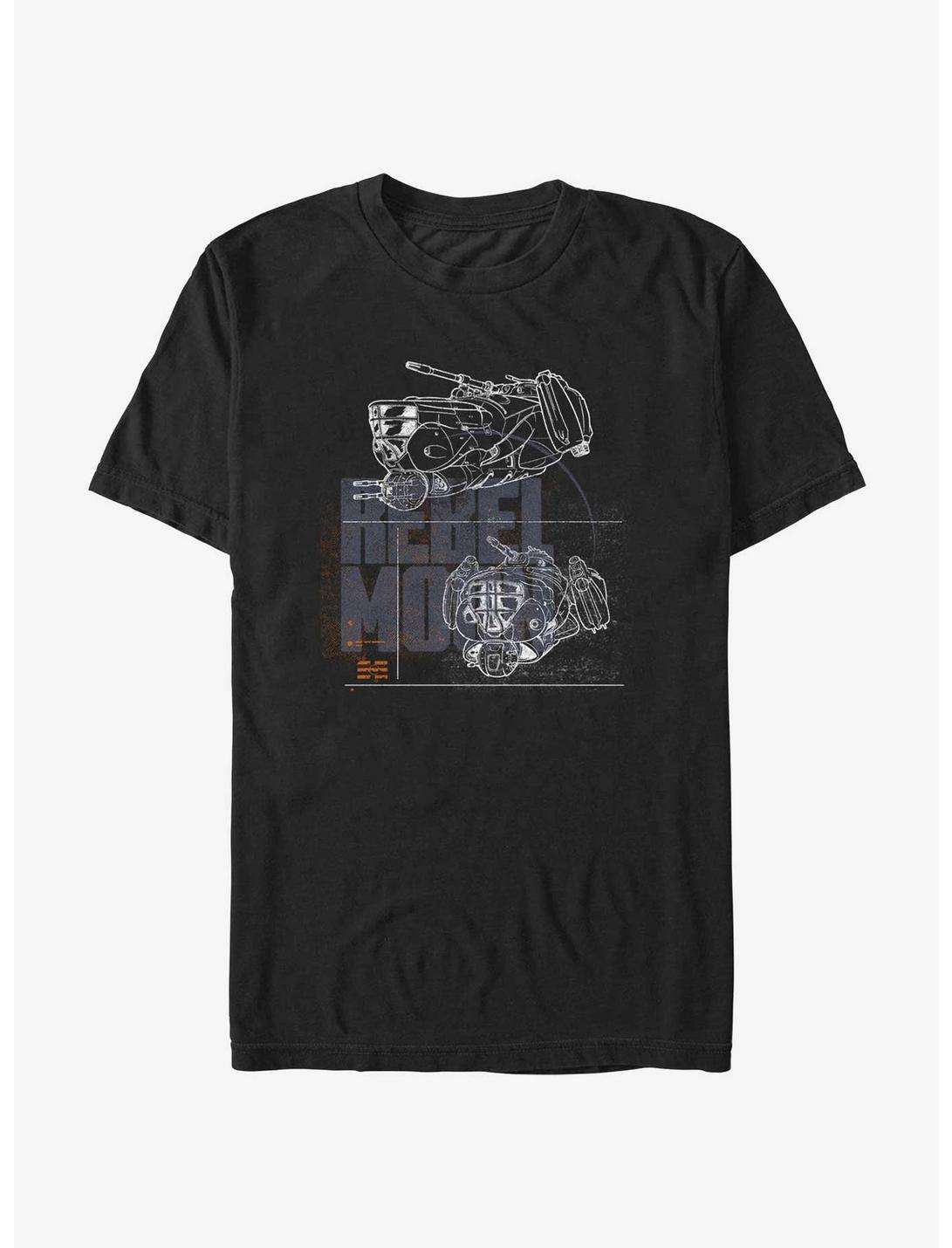 Rebel Moon Ships T-Shirt, BLACK, hi-res