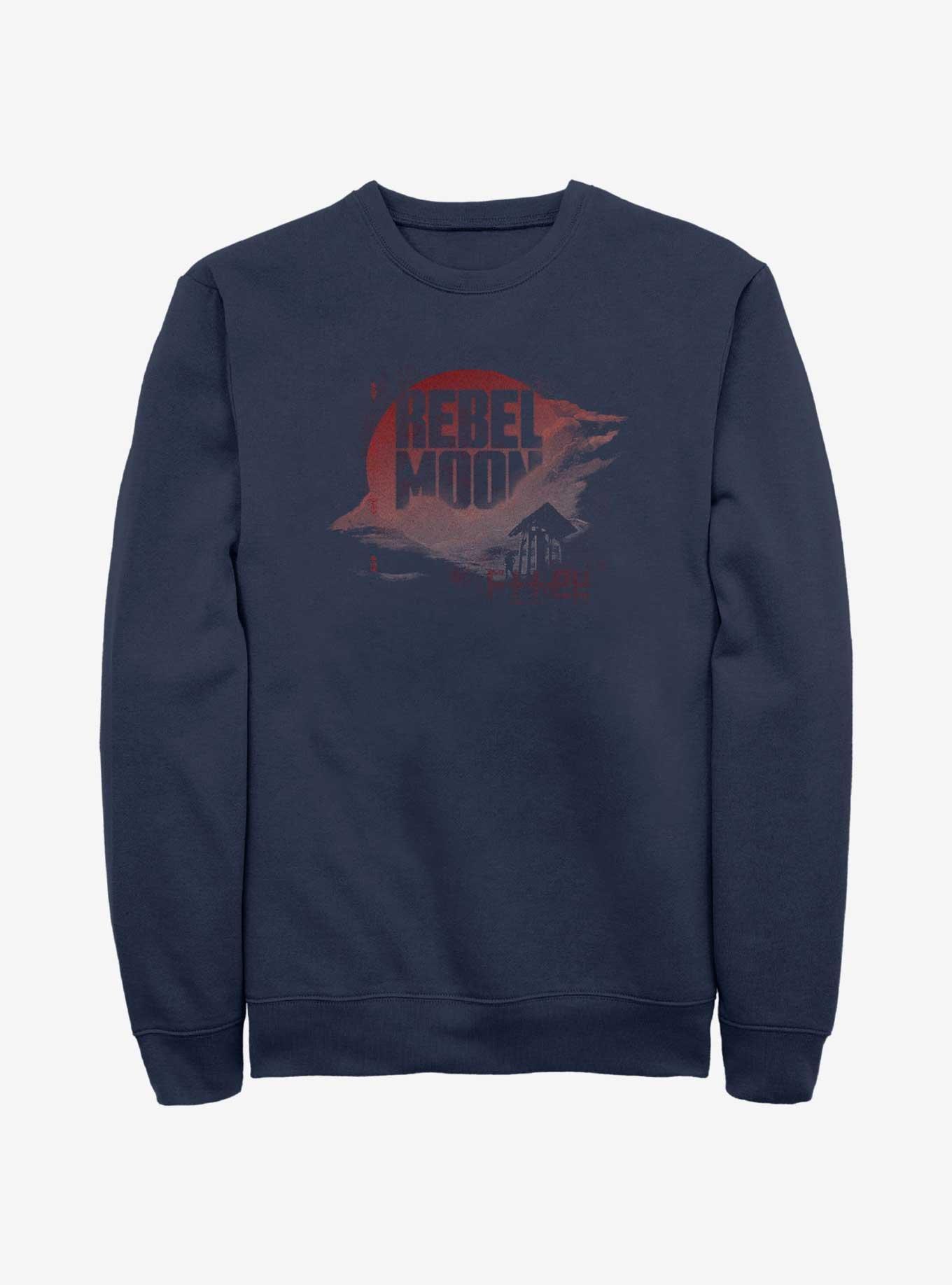 Rebel Moon Clouds Sweatshirt, NAVY, hi-res