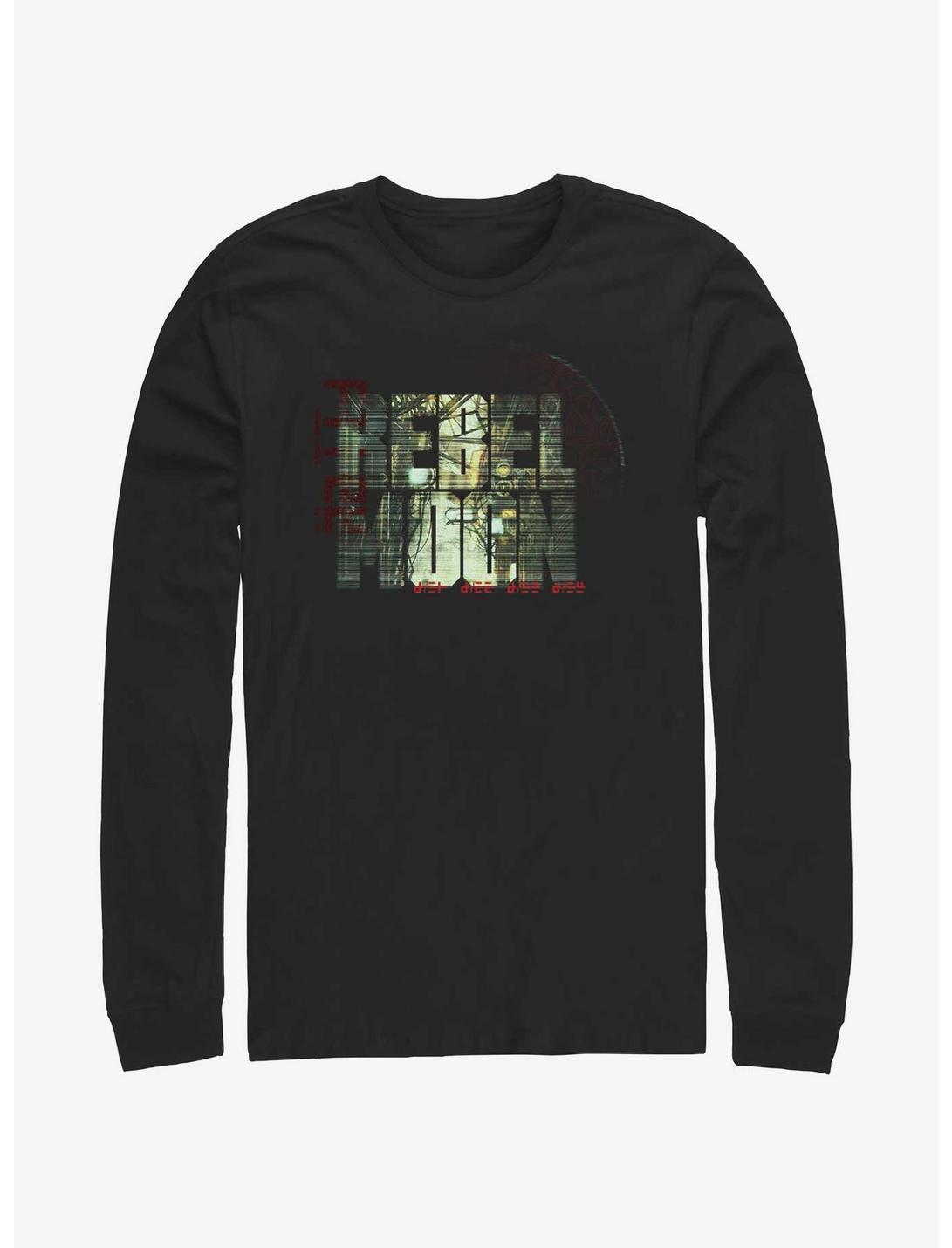 Rebel Moon Urban Graphic Logo Long-Sleeve T-Shirt, BLACK, hi-res