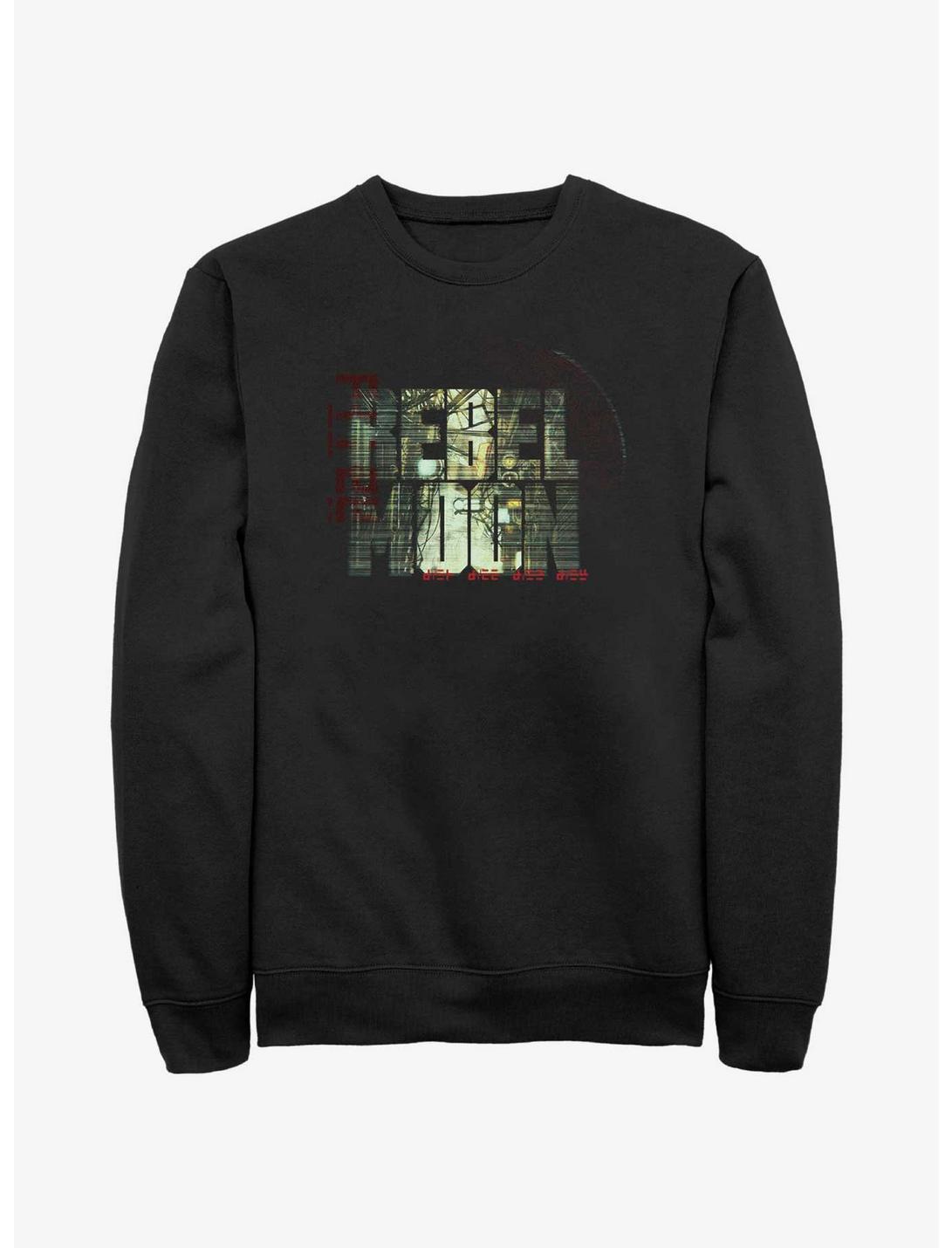 Rebel Moon Urban Graphic Logo Sweatshirt, BLACK, hi-res