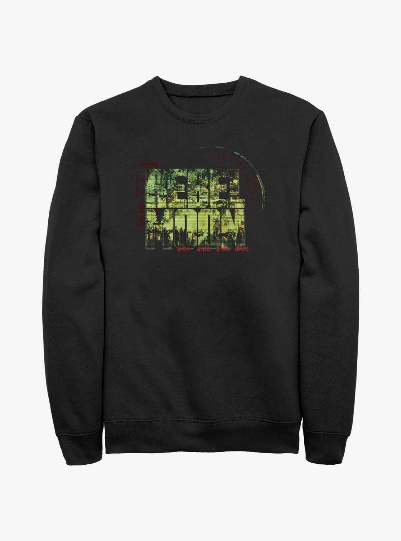 Rebel Moon Logo Crowd Sweatshirt, BLACK, hi-res