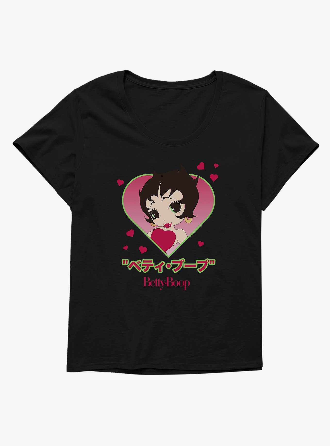 Betty Boop Heart Portrait Womens T-Shirt Plus Size, , hi-res
