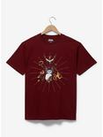 Dreamworks Kung Fu Panda Group T-Shirt - BoxLunch Exclusive, DARK RED, hi-res