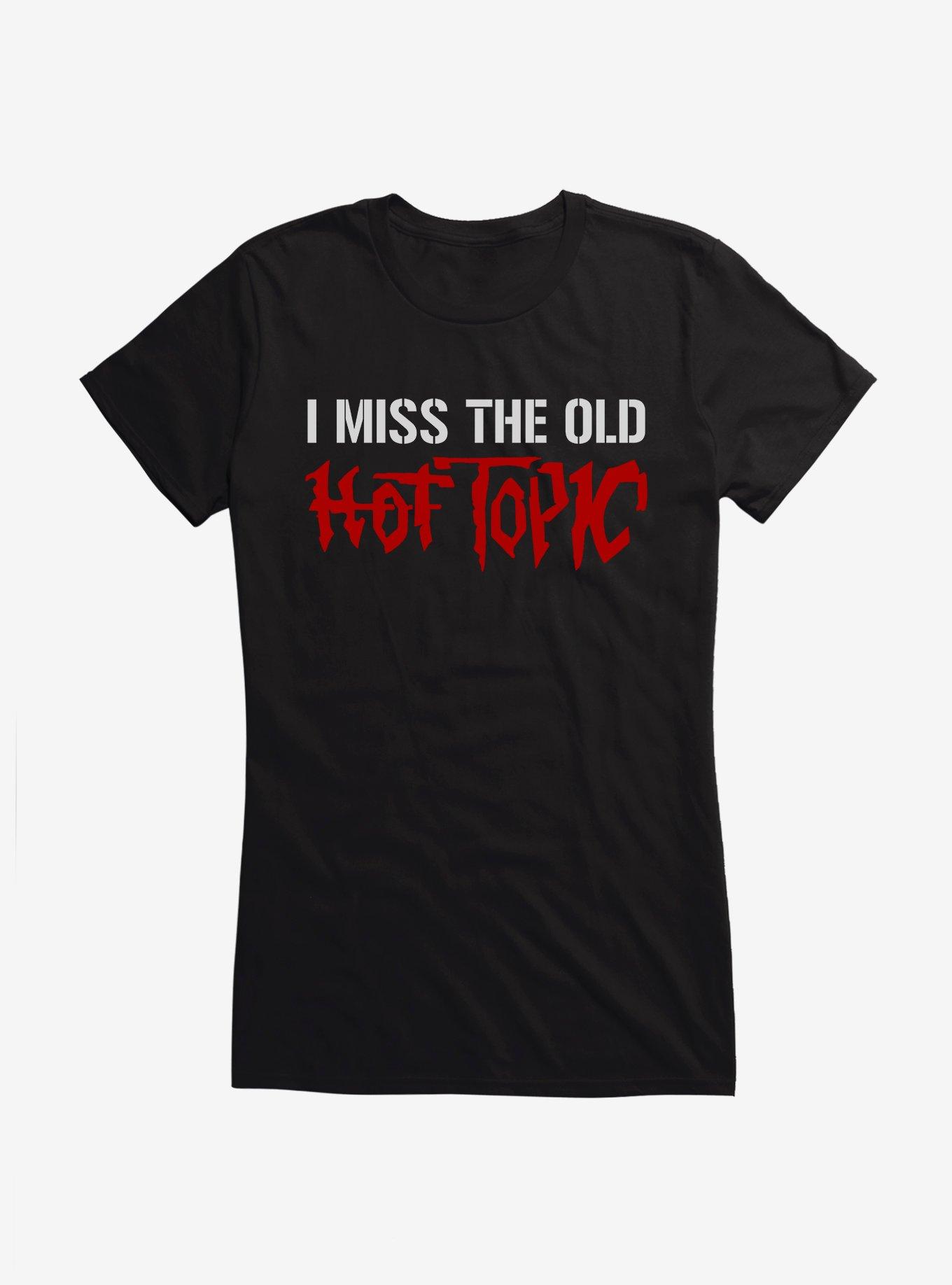Hot Topic I Miss The Old Hot Topic Girls T-Shirt, BLACK, hi-res