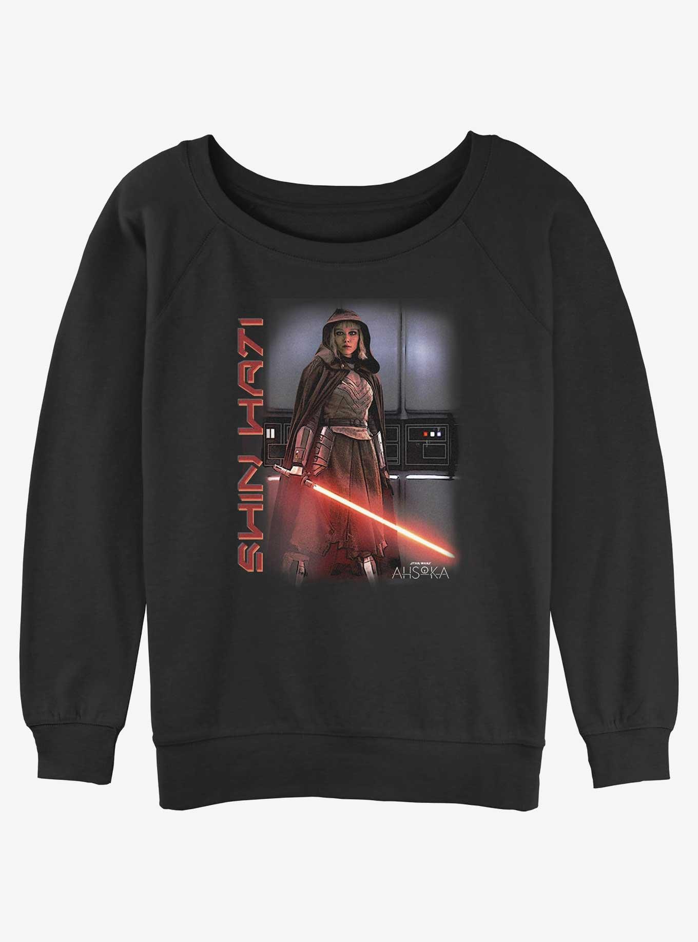 Star Wars Ahsoka Shin Hati Womens Slouchy Sweatshirt, BLACK, hi-res