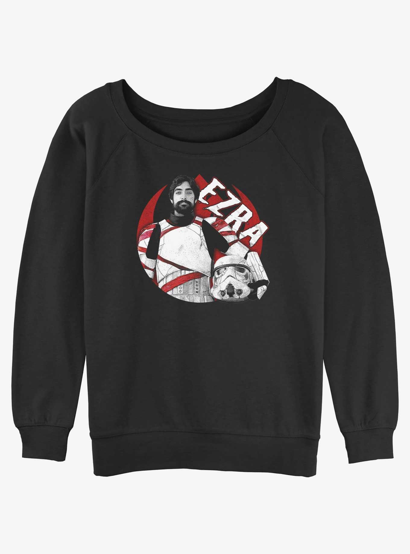 Star Wars Ahsoka Ezra Trooper Womens Slouchy Sweatshirt, BLACK, hi-res