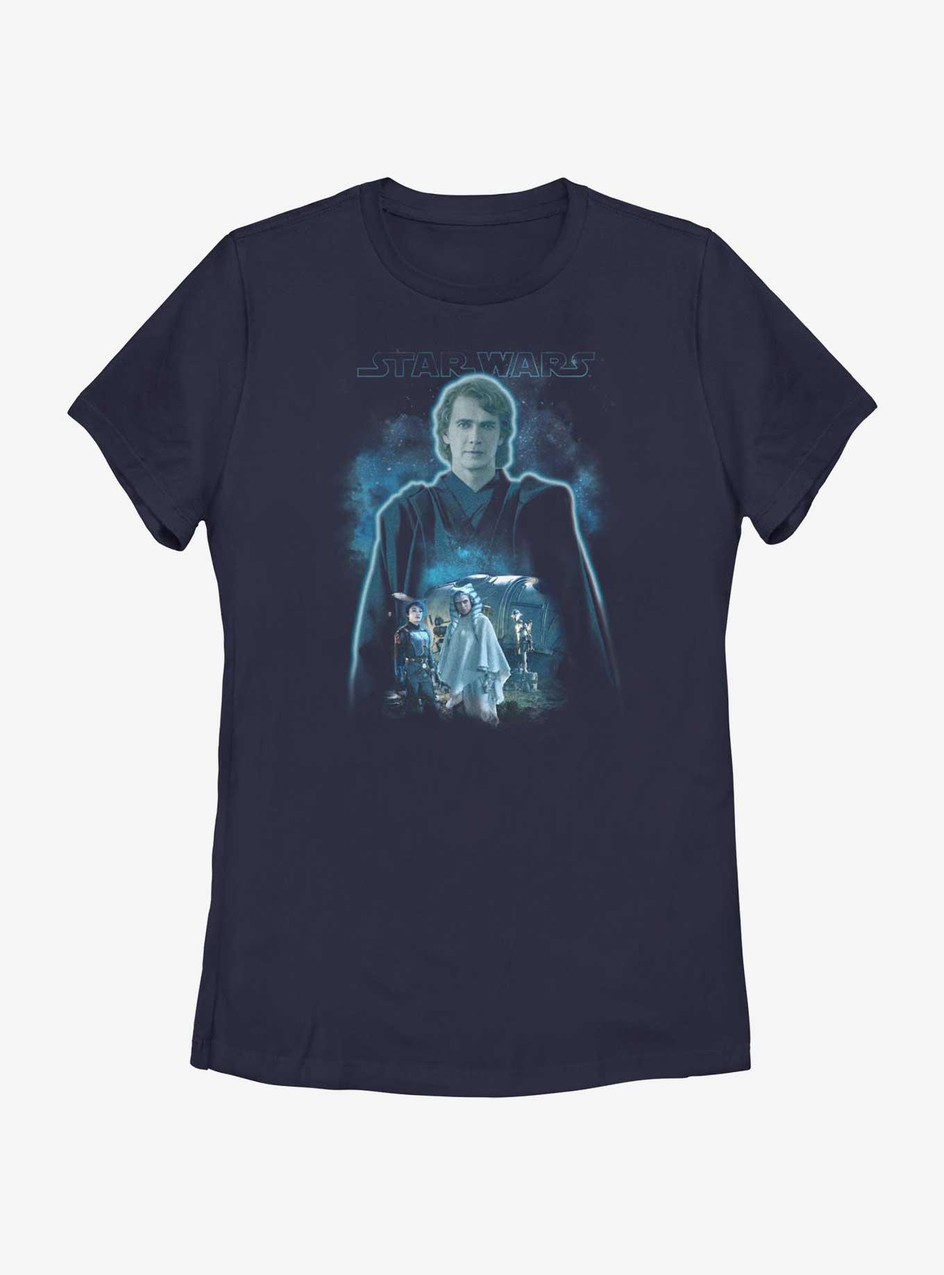 Star Wars Ahsoka Anakin Force Ghost Womens T-Shirt BoxLunch Web Exclusive, , hi-res
