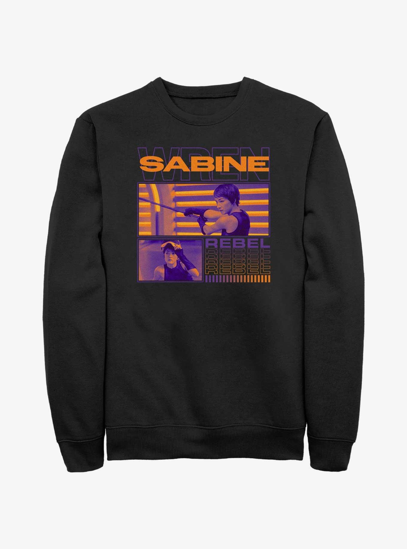 Star Wars Ahsoka Sabine Wren Rebel Sweatshirt, BLACK, hi-res