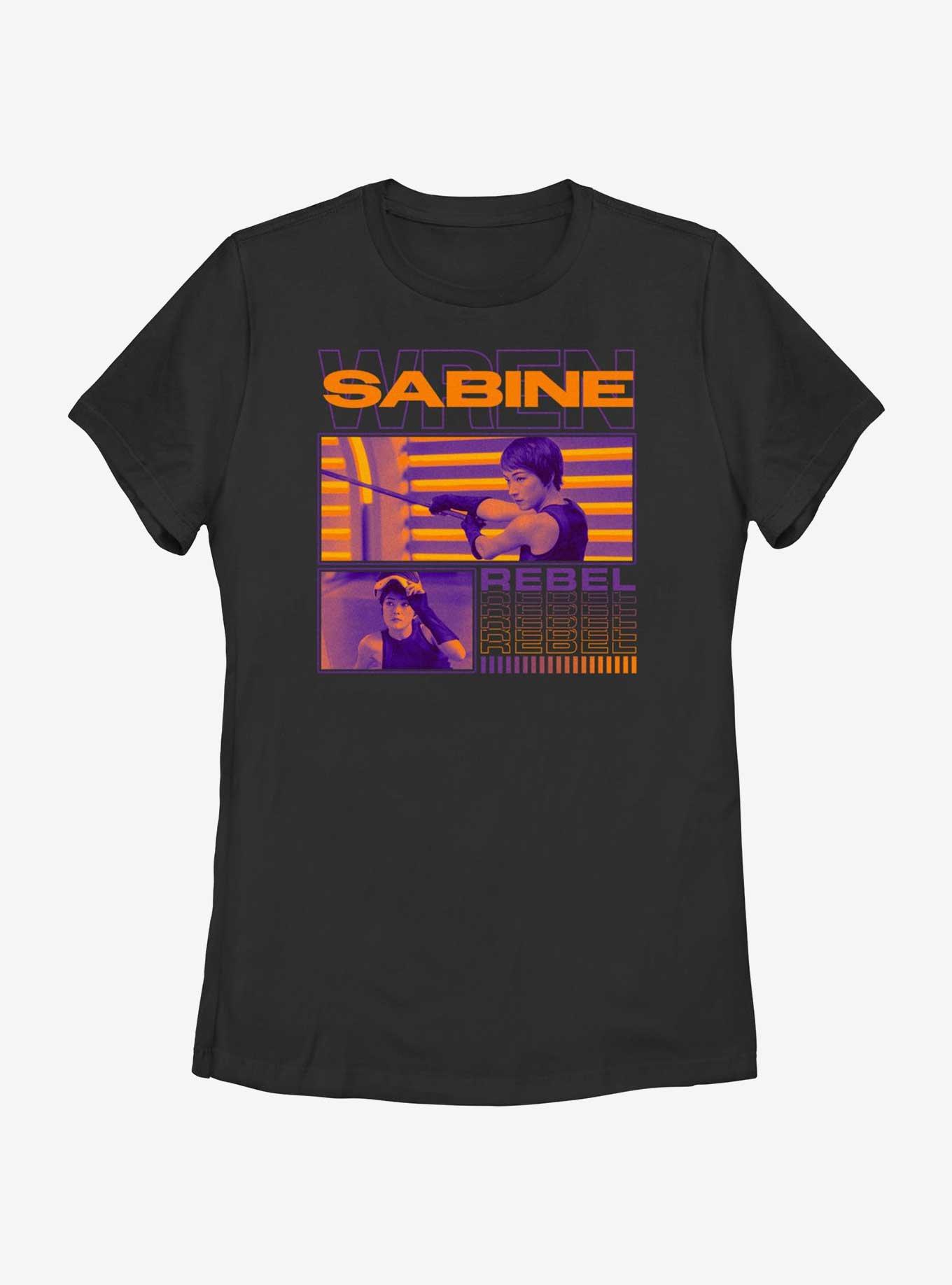 Star Wars Ahsoka Sabine Wren Rebel Womens T-Shirt, BLACK, hi-res