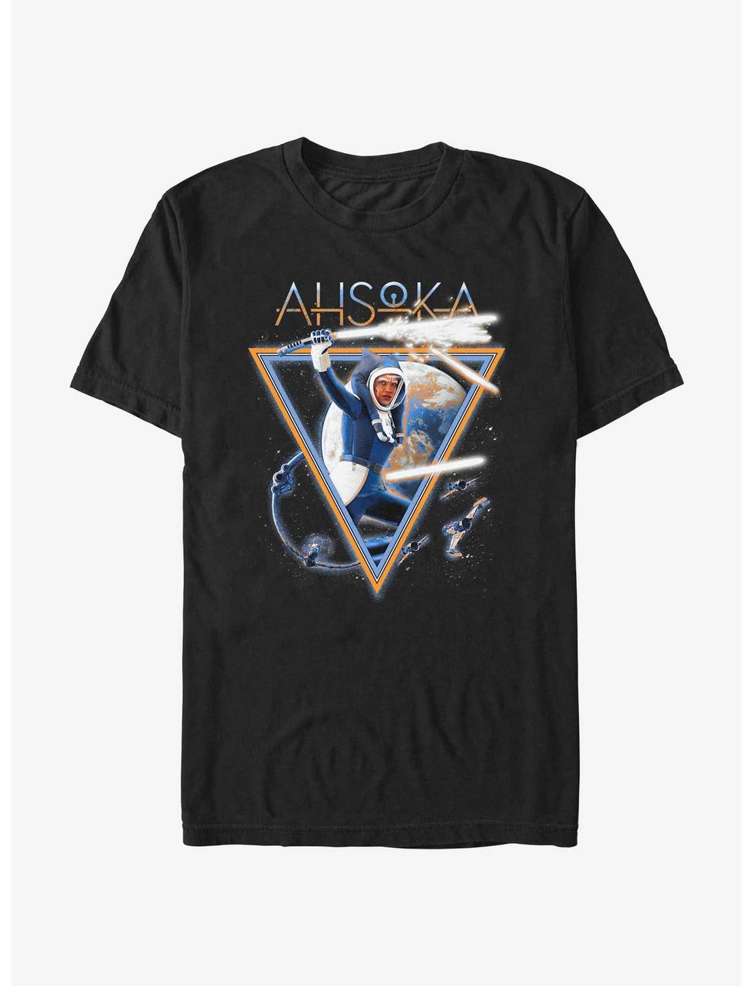 Star Wars Ahsoka In Space T-Shirt BoxLunch Web Exclusive, BLACK, hi-res