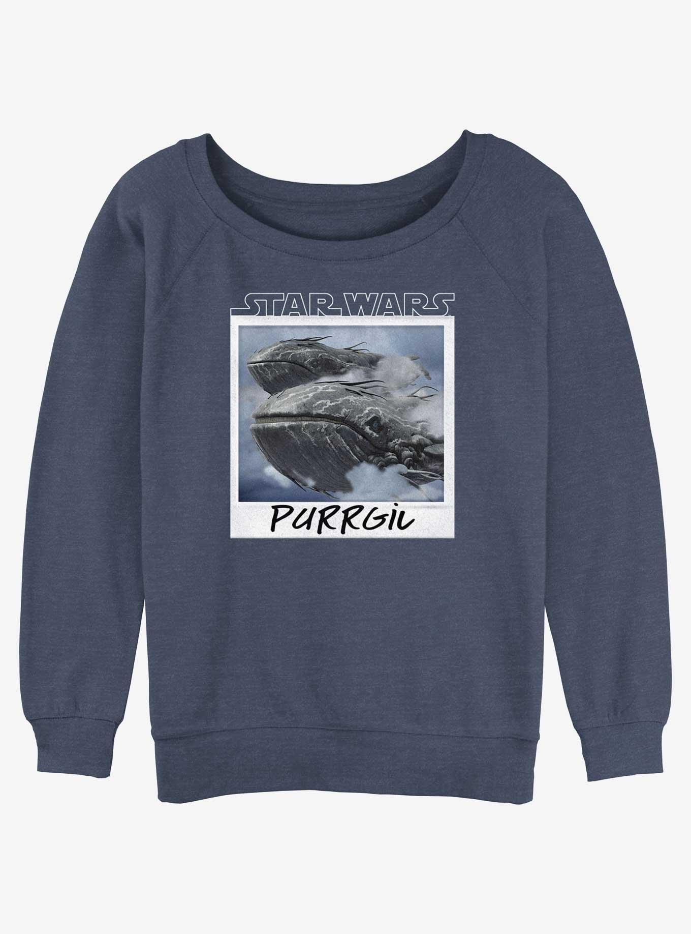 Star Wars Ahsoka Purrgil Polaroid Womens Slouchy Sweatshirt, , hi-res