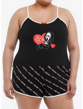 Scream Ghost Face Horror Movies Heart Girls Lounge Set Plus Size, , hi-res