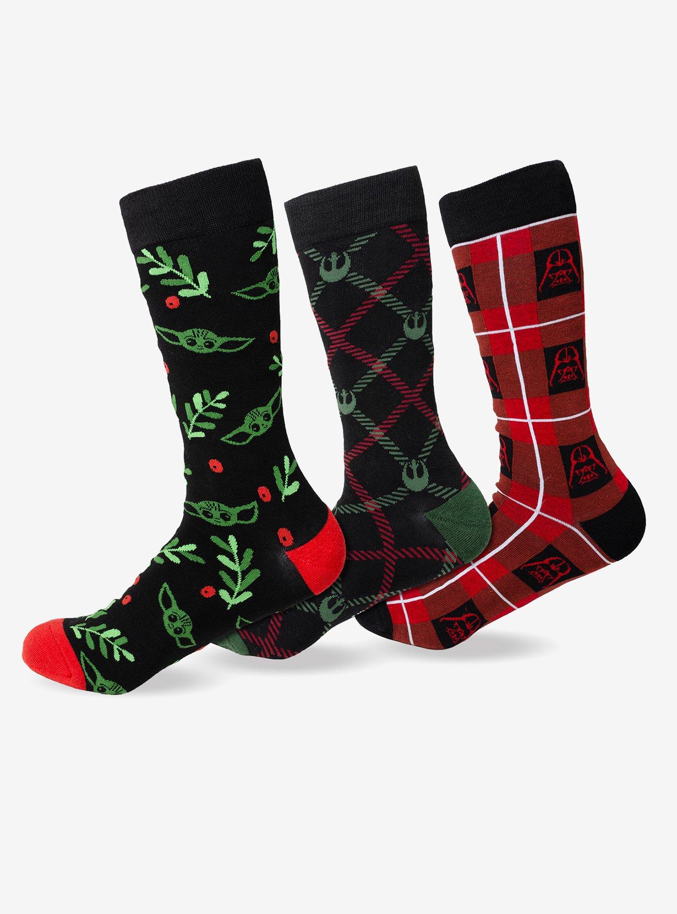 Star Wars Holiday Crew Socks 3-Pack Set, , hi-res