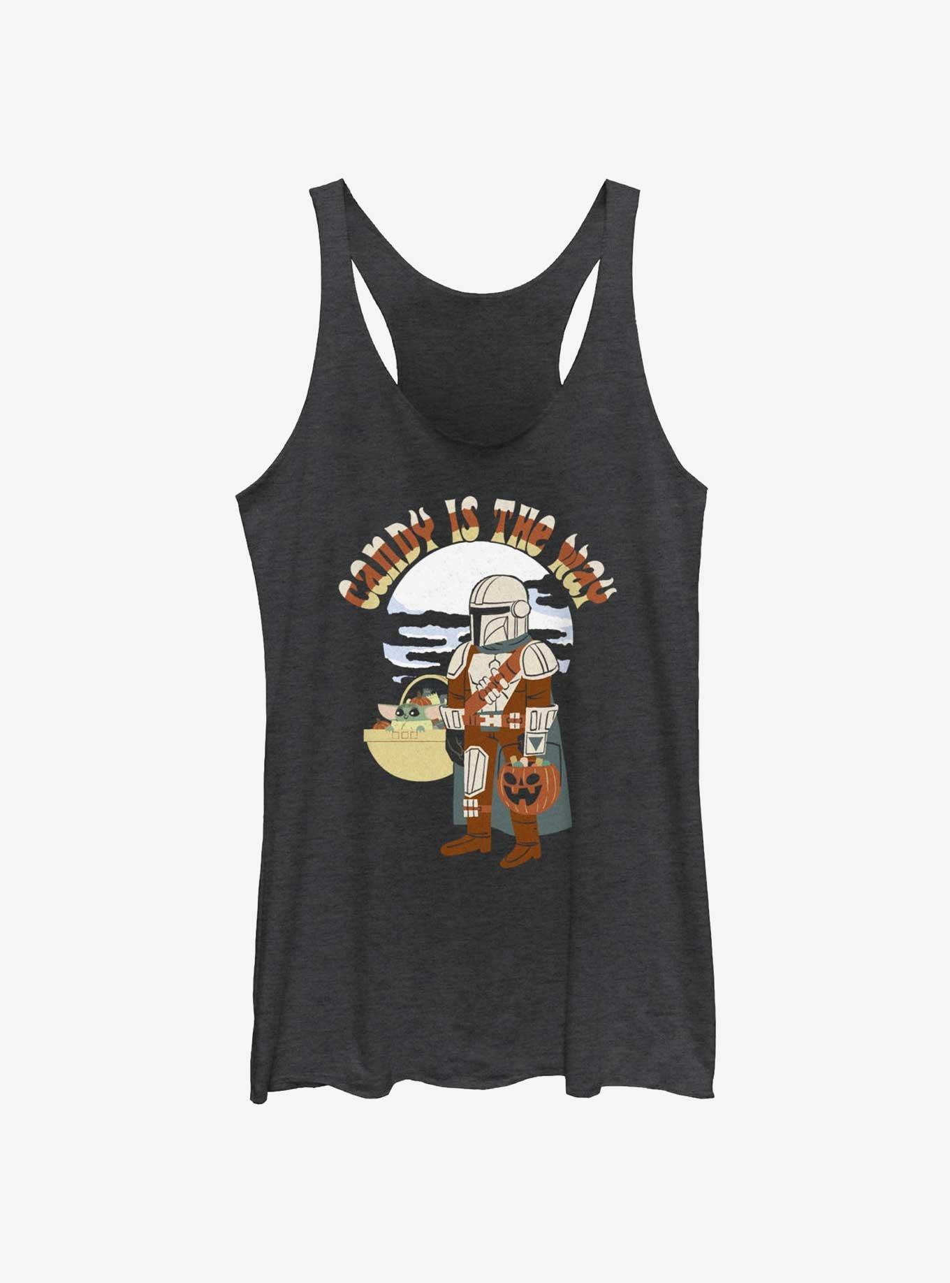 Star Wars The Mandalorian Candy Is The Way Womens Tank Top, BLK HTR, hi-res