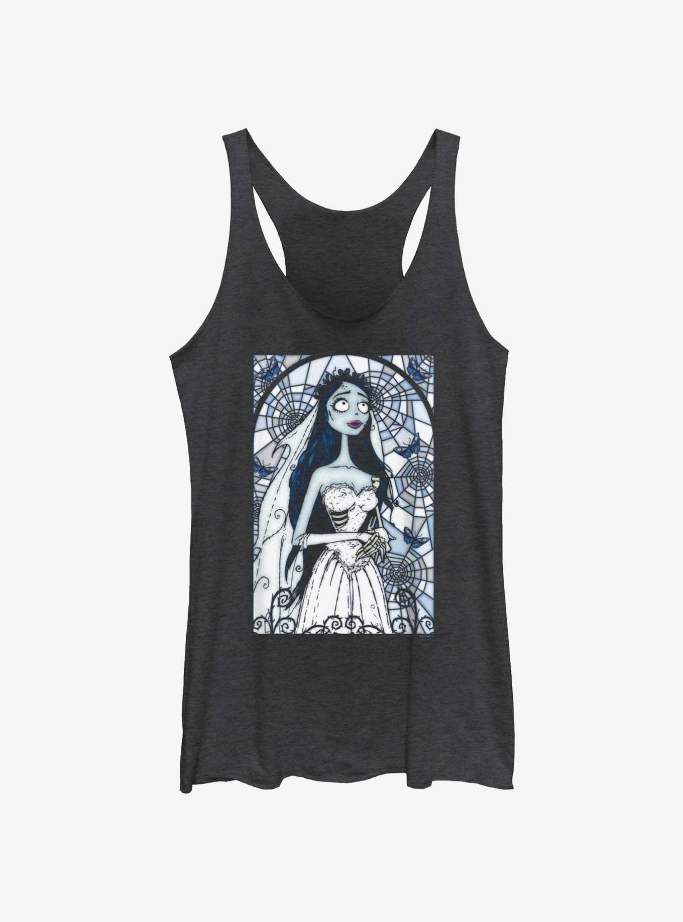 Corpse Bride Emily Stained Glass Womens Tank Top