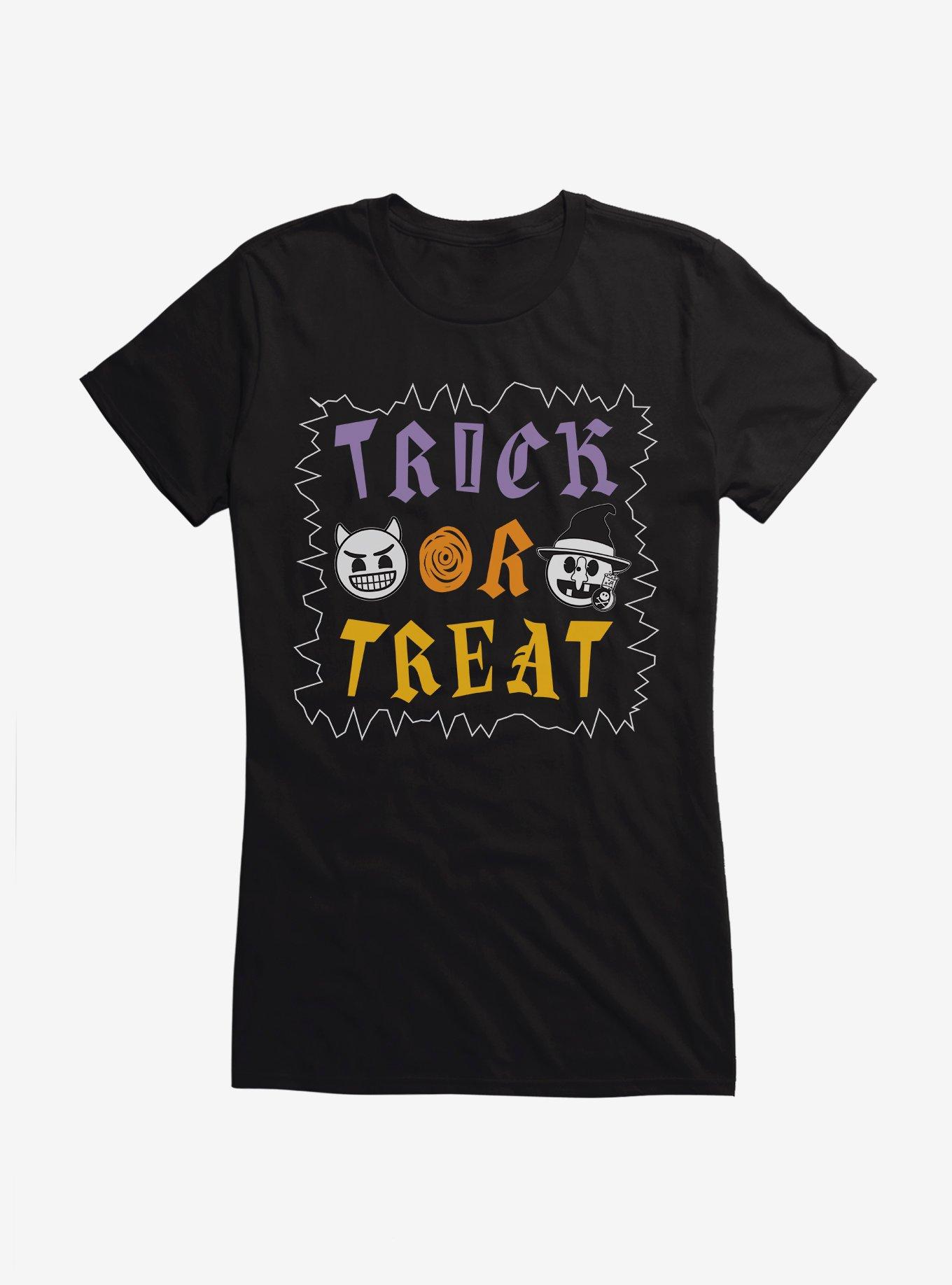 Emoji Trick Or Treat Girls T-Shirt