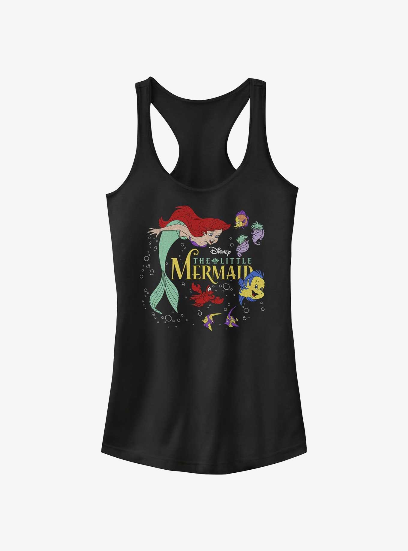 Disney The Little Mermaid Poster Girls Tank, BLACK, hi-res