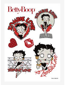 Betty Boop Zombie Love Kiss-Cut Sticker Sheet, , hi-res
