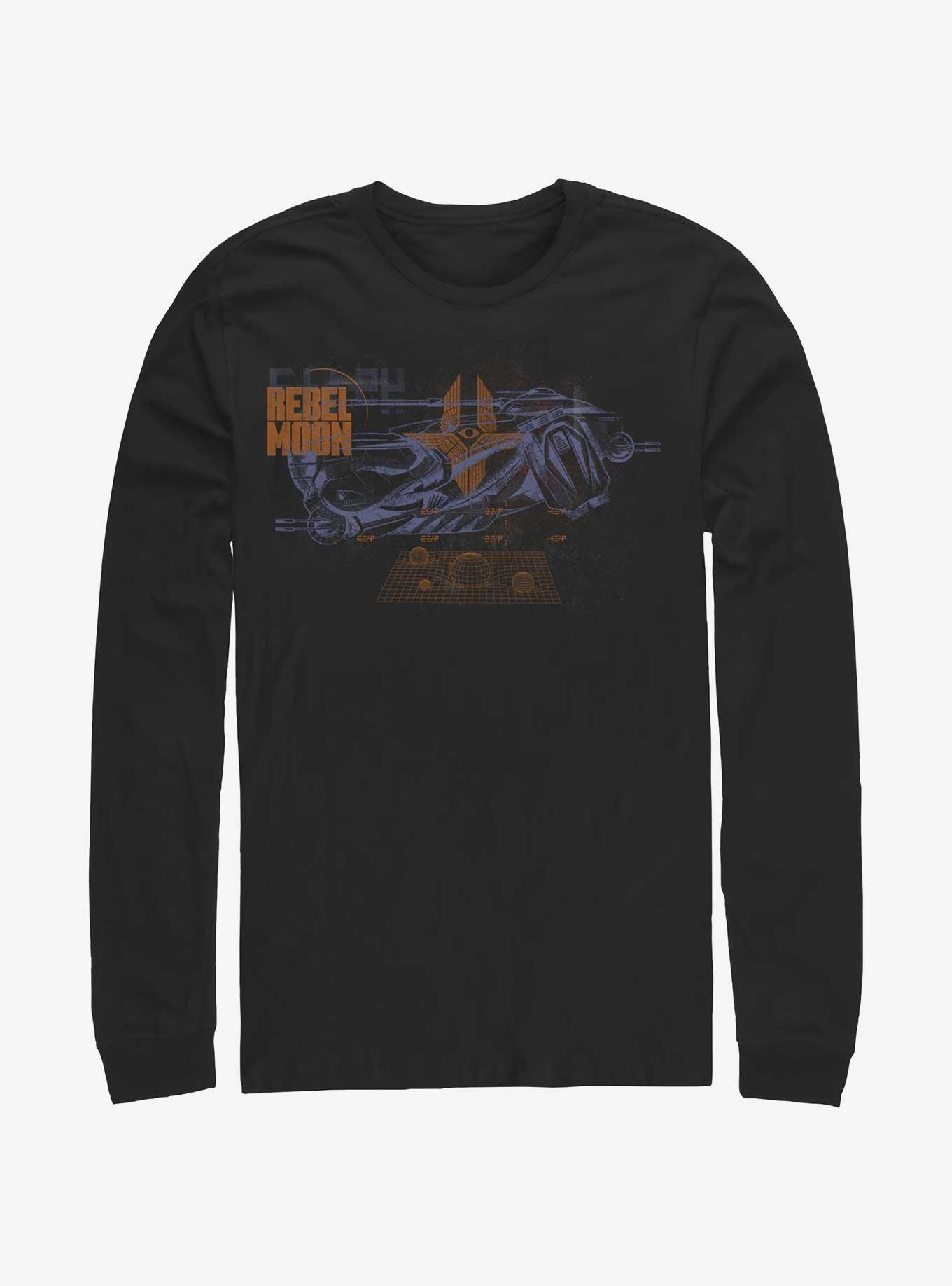 Rebel Moon Imperium Fighter Diagram Long-Sleeve T-Shirt, , hi-res