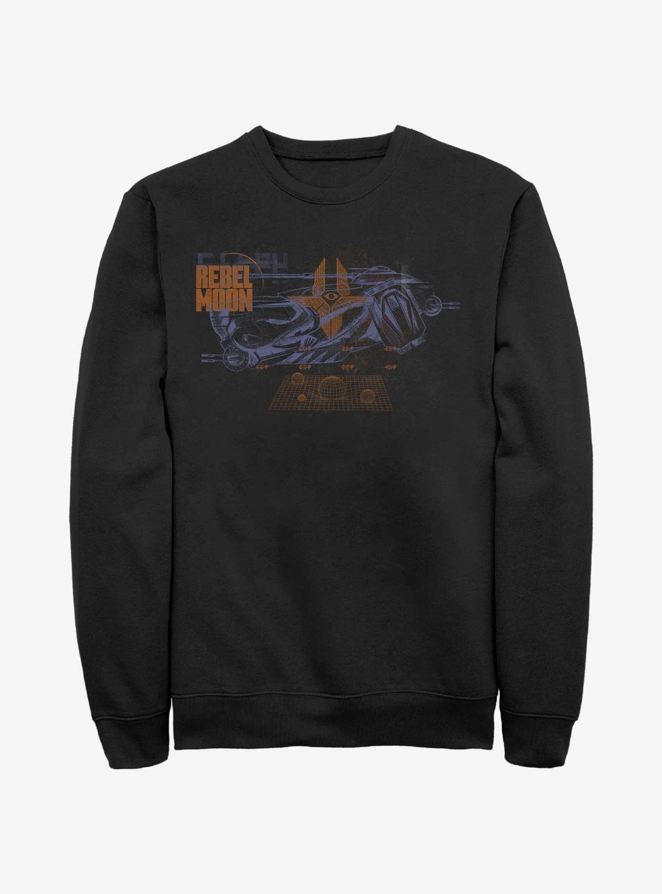 Rebel Moon Imperium Fighter Diagram Sweatshirt