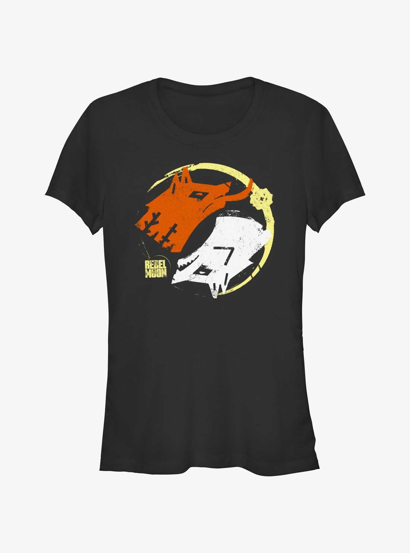 Rebel Moon Dual Wolves Girls T-Shirt