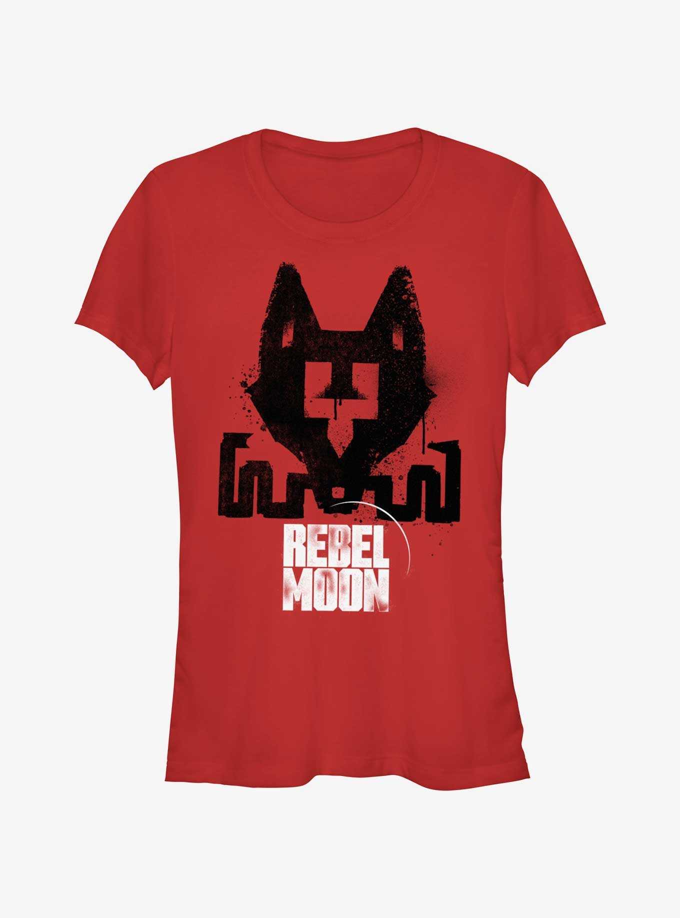 Rebel Moon Fox Stencil Girls T-Shirt, , hi-res