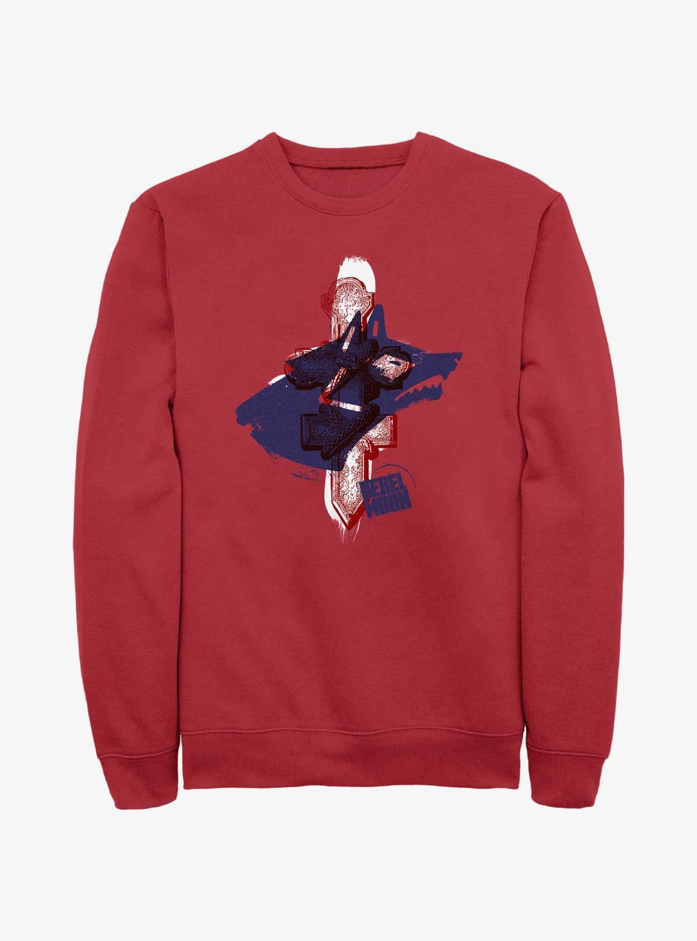 Rebel Moon Imperium Fox Priests Sweatshirt, RED, hi-res