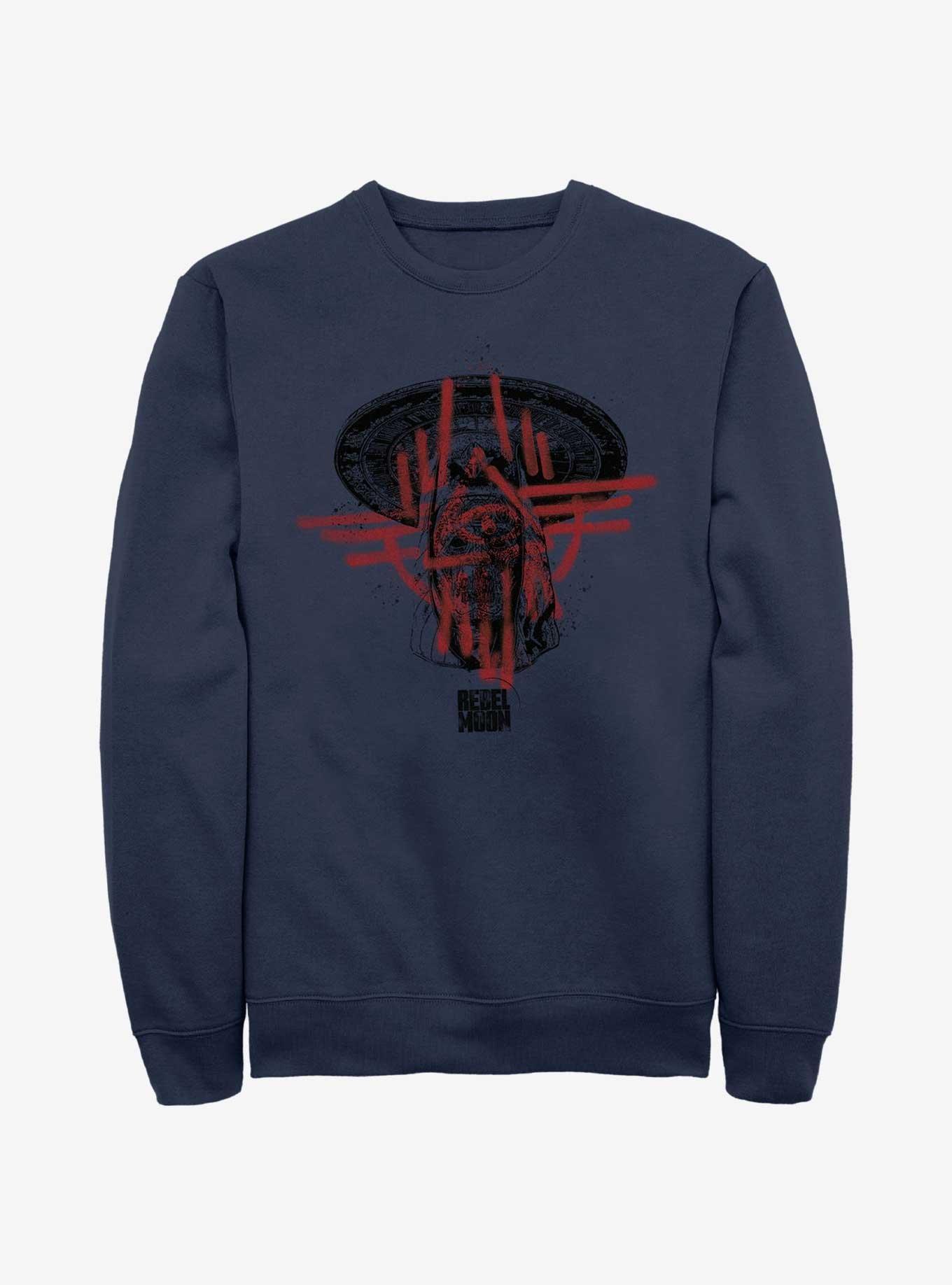 Rebel Moon Imperium Priests Graffiti Sweatshirt, NAVY, hi-res