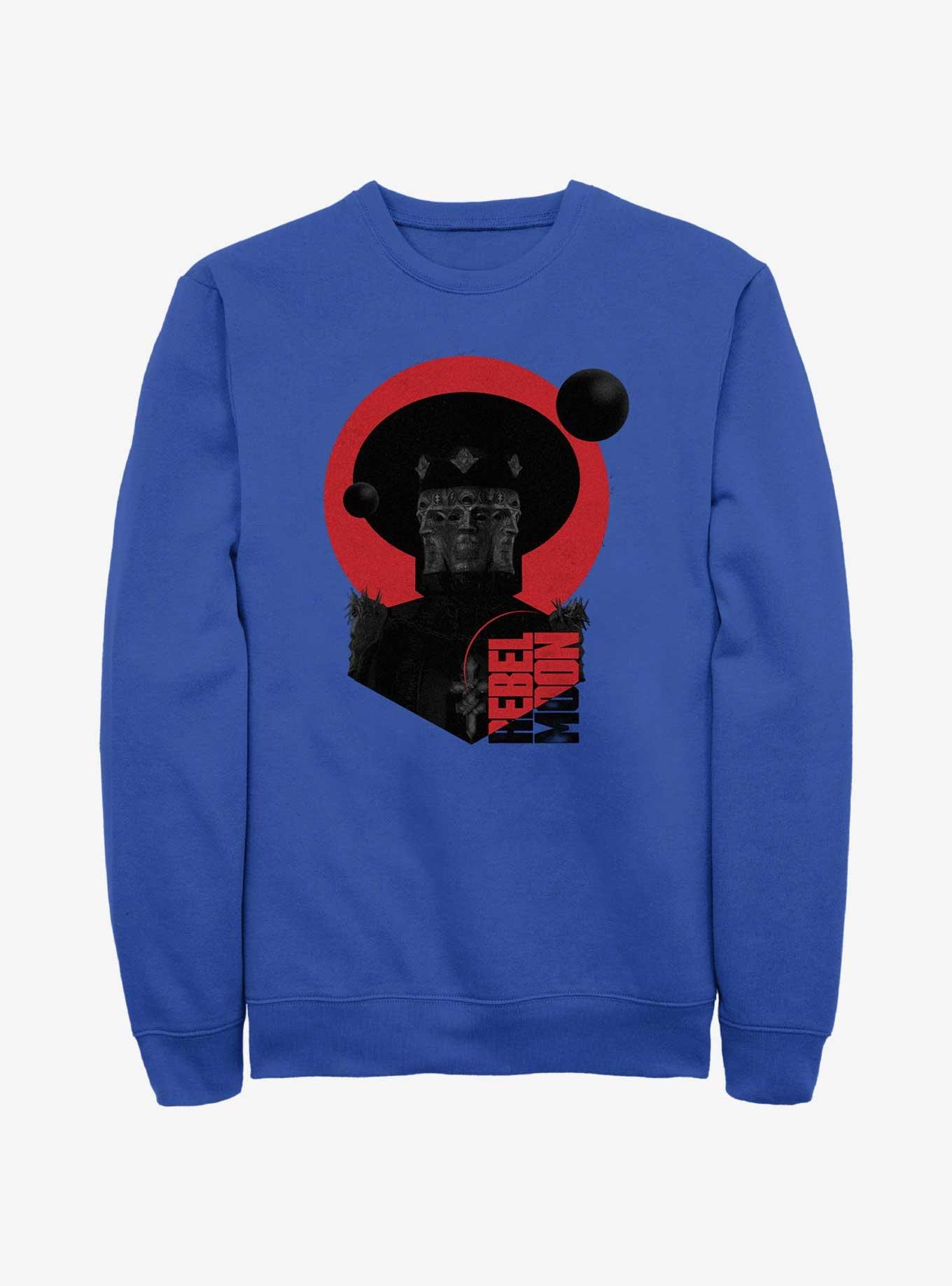 Rebel Moon Priest Faces Sweatshirt, ROYAL, hi-res