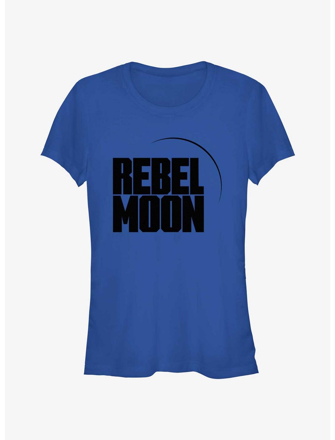 Rebel Moon Logo Girls T-Shirt, ROYAL, hi-res
