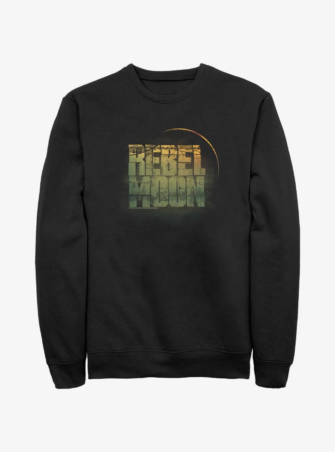 Rebel Moon Faded Logo Sweatshirt, BLACK, hi-res