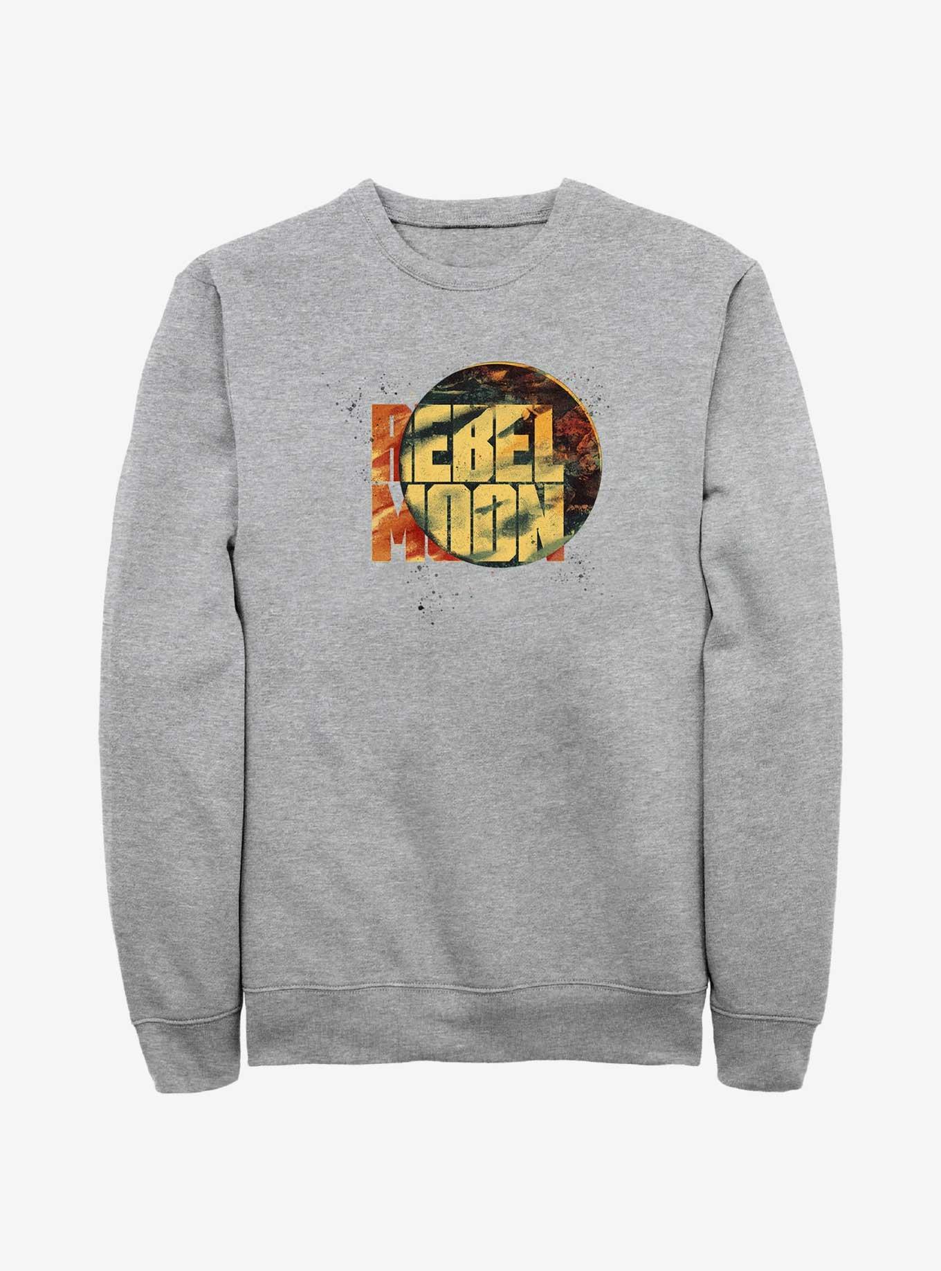 Rebel Moon Splatters Logo Sweatshirt, ATH HTR, hi-res