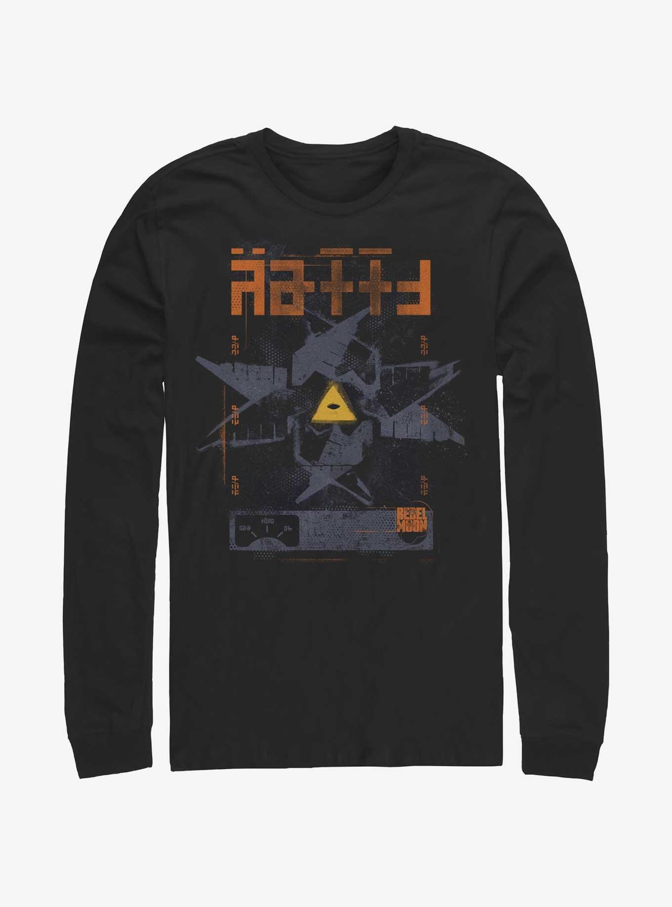 Rebel Moon Imperium Crest Long-Sleeve T-Shirt, BLACK, hi-res