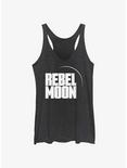 Rebel Moon Logo Womens Tank Top, BLK HTR, hi-res