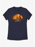 Star Wars Ahsoka Mural Womens T-Shirt, NAVY, hi-res