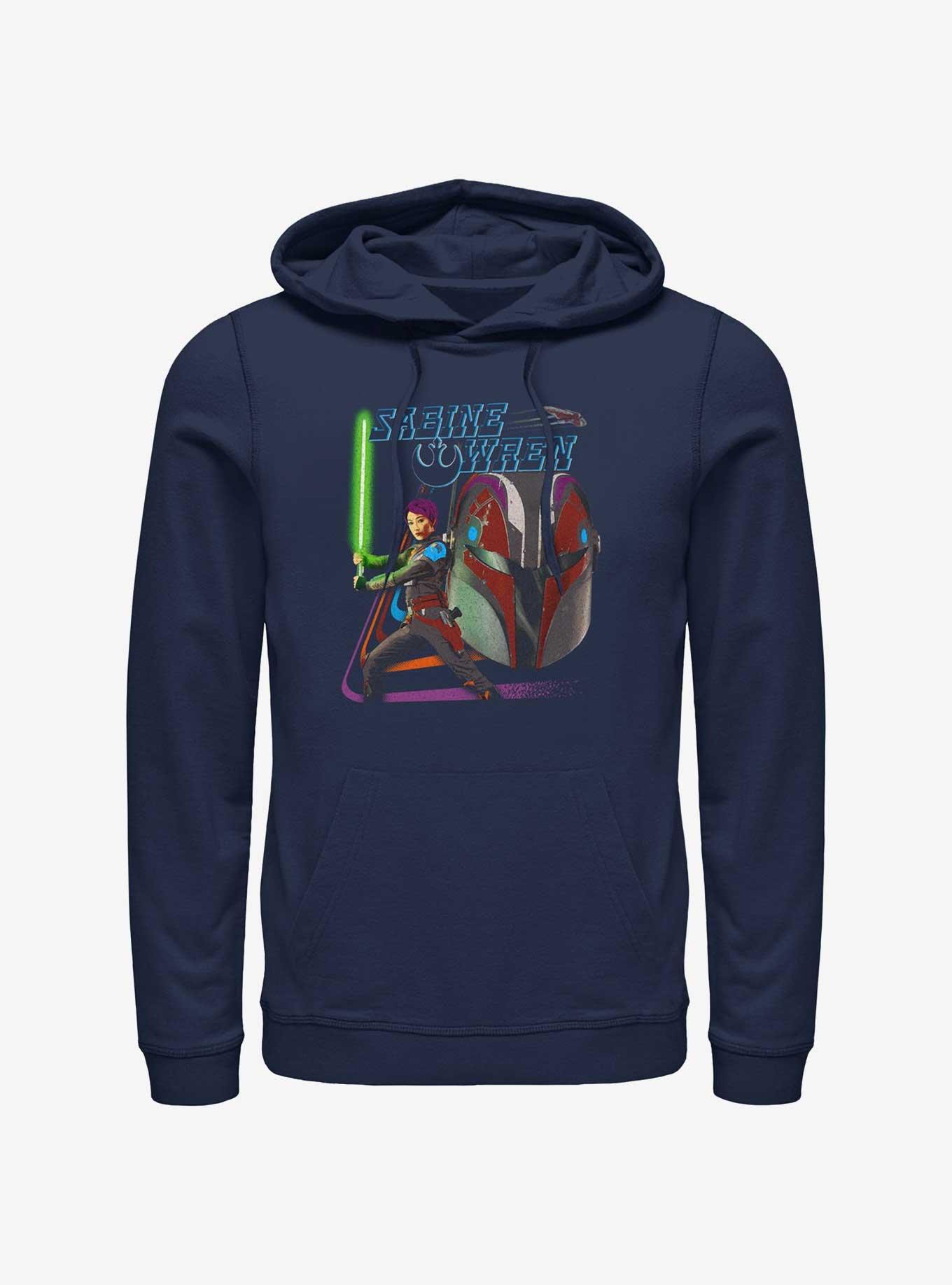 Star Wars Ahsoka Sabine Wren Hoodie Her Universe Web Exclusive, NAVY, hi-res