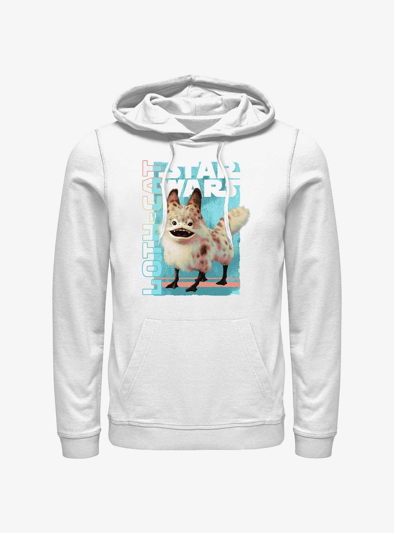 Star Wars Ahsoka Loth-Cat Portrait Hoodie, WHITE, hi-res