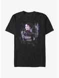Star Wars Ahsoka Sabine Wren and Loth-Wolf T-Shirt, BLACK, hi-res