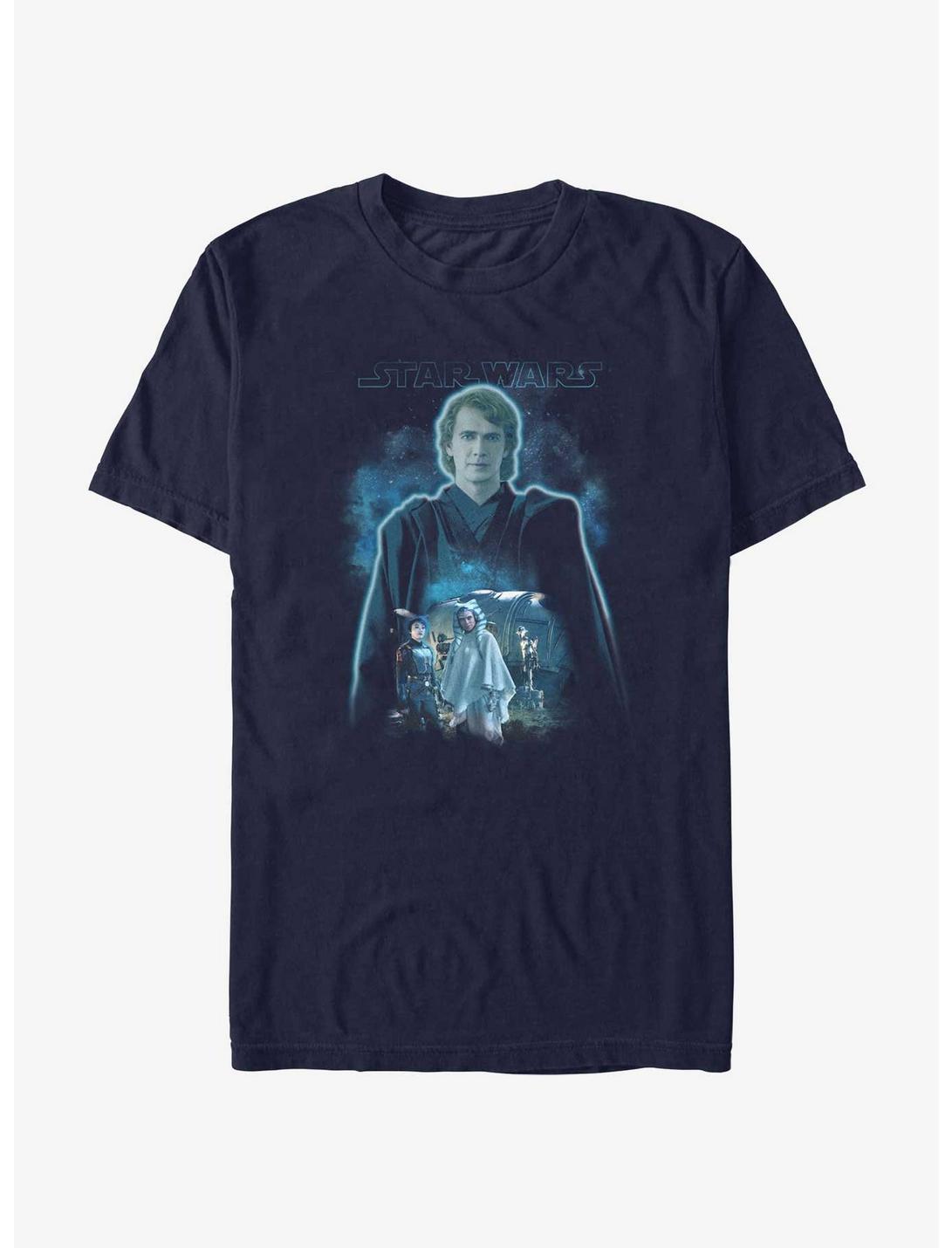 Star Wars Ahsoka Anakin Force Ghost T-Shirt Her Universe Web Exclusive, NAVY, hi-res