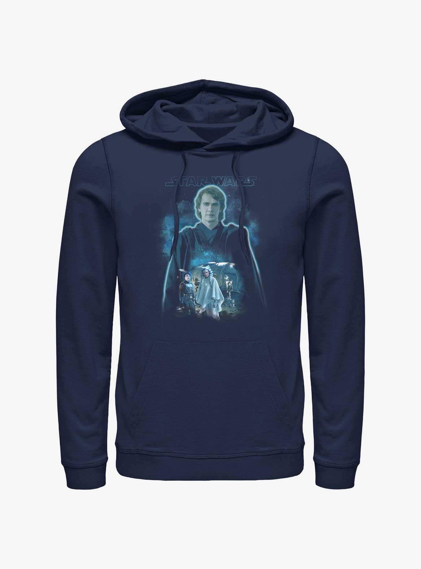 Star Wars Ahsoka Anakin Force Ghost Hoodie Her Universe Web Exclusive, NAVY, hi-res