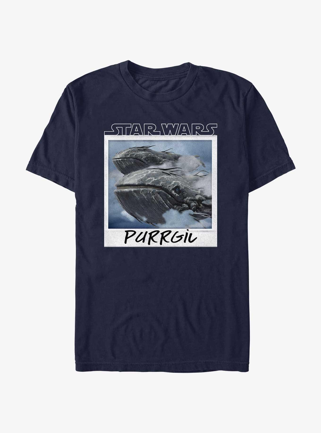 Star Wars Ahsoka Purrgil Polaroid T-Shirt, NAVY, hi-res